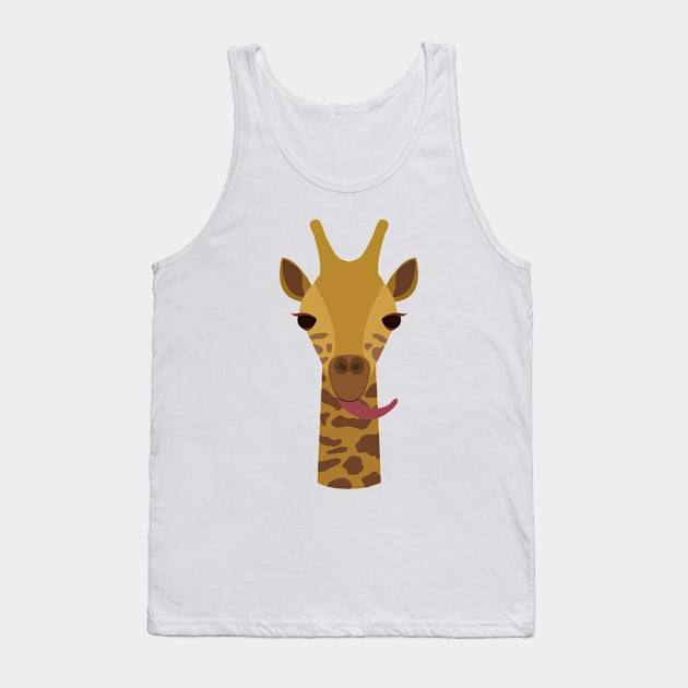 Cheeky Giraffe Tank Top by Fox_Flood